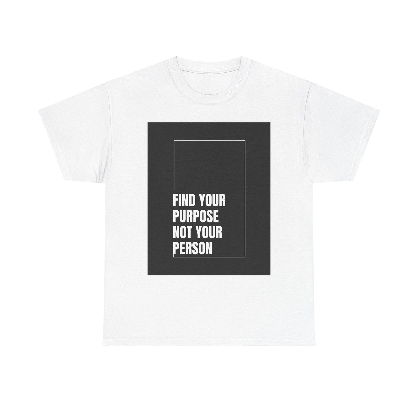 Motivational Unisex Cotton Tee - Find Your Purpose, Casual Wear, Inspirational Gift, Everyday Comfort, Statement Shirt