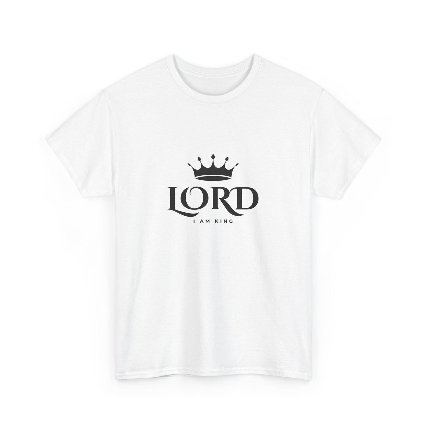 Crown Lord Tee - Unisex Heavy Cotton T-shirt, Casual Wear, Gift for Men, Faith-Based Apparel, Church Outfits, Everyday Comfort