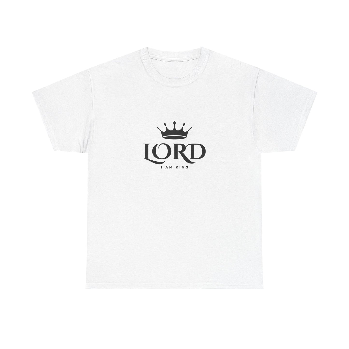 Crown Lord Tee - Unisex Heavy Cotton T-shirt, Casual Wear, Gift for Men, Faith-Based Apparel, Church Outfits, Everyday Comfort